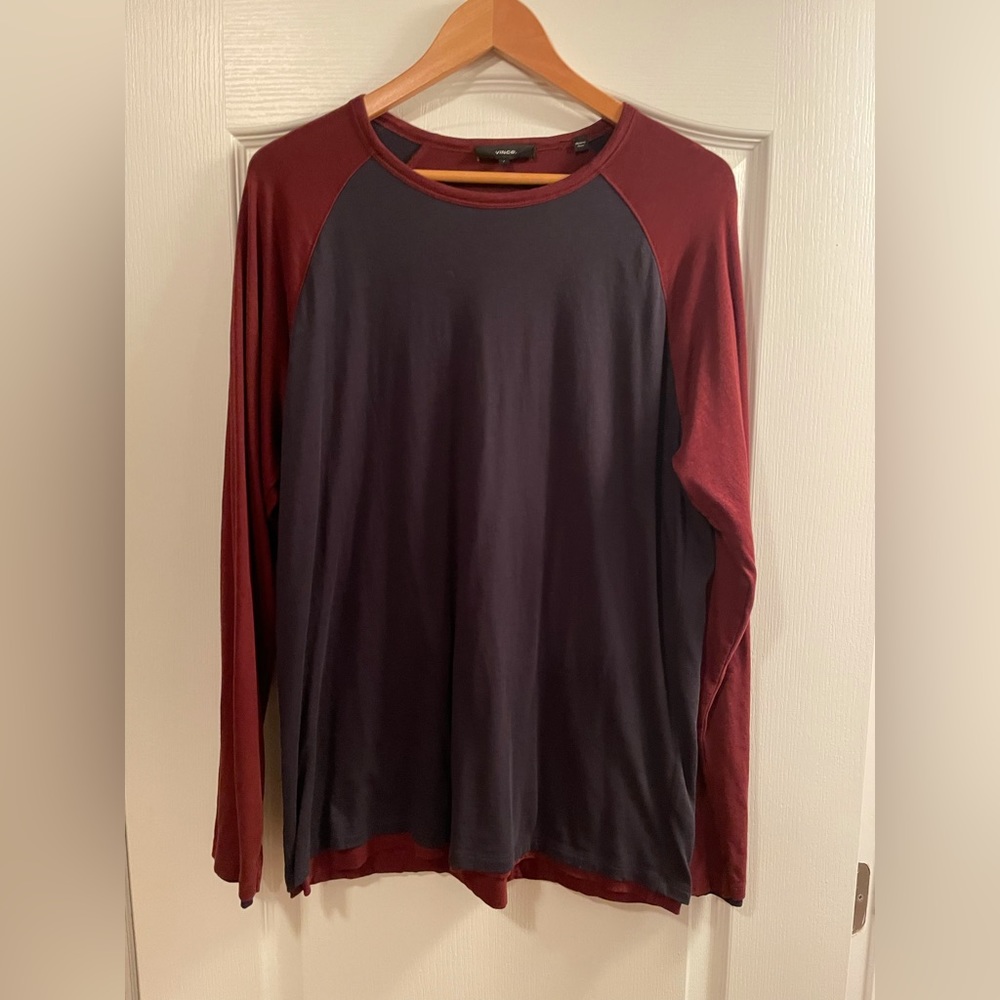 Vince Baseball Crew Neck T-Shirt